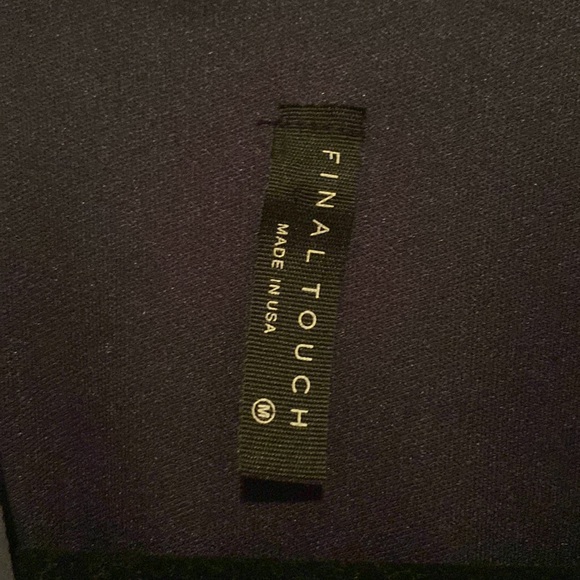 Navy blue chiffon dress, size M - Picture 2 of 2